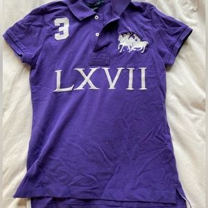 vintage ralph lauren pony tshirt with collar